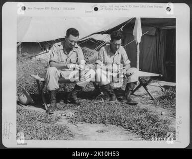 Flugzeuge, Burma, Indien und INDIEN, RELIGIONSKRIEG Stockfoto