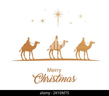 Weihnachtskrippe mit Baby Jesus, Maria und Joseph in der Krippe.traditionelle christliche weihnachtsgeschichte. Vektorgrafik für Kinder. Stock Vektor