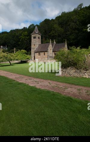 St. Margaret's Church, Welsh Bichnor, Herefordshire, England, Großbritannien Stockfoto