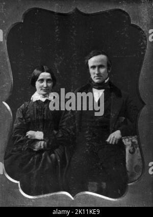 Präsident Rutherford Hayes und frau lucy Webb Hayes von jos an ihrem Hochzeitstag Stockfoto