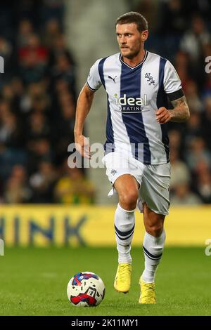 West Bromwich, Großbritannien. 14. September 2022. John Swift #19 von West Bromwich Albion während des Sky Bet Championship Spiels West Bromwich Albion gegen Birmingham City im Hawthorns, West Bromwich, Großbritannien, 14.. September 2022 (Foto von Gareth Evans/Nachrichtenbilder) in West Bromwich, Großbritannien am 9/14/2022. (Foto von Gareth Evans/News Images/Sipa USA) Quelle: SIPA USA/Alamy Live News Stockfoto