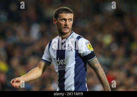 West Bromwich, Großbritannien. 14. September 2022. John Swift #19 von West Bromwich Albion während des Sky Bet Championship Spiels West Bromwich Albion gegen Birmingham City im Hawthorns, West Bromwich, Großbritannien, 14.. September 2022 (Foto von Gareth Evans/Nachrichtenbilder) in West Bromwich, Großbritannien am 9/14/2022. (Foto von Gareth Evans/News Images/Sipa USA) Quelle: SIPA USA/Alamy Live News Stockfoto