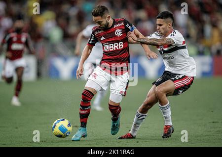 Rio De Janeiro, Brasilien. 14. September 2022. RJ - Rio de Janeiro - 09/14/2022 - 2022 BRAZILIAN CUP, FLAMENGO X SAO PAULO - Everton Ribeiro Flamengo Spieler bei einem Spiel gegen Sao Paulo im Maracana Stadion für die Copa do Brasil 2022 Meisterschaft. Foto: AGIF/Sipa USA Quelle: SIPA USA/Alamy Live News Stockfoto