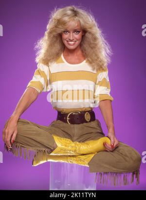 Susan Anton posiert für ein Porträt um 1984 in Los Angeles, Kalifornien. Quelle: Harry Langdon /Rock Negatives /MediaPunch Stockfoto