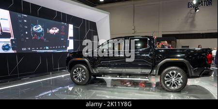 14. August 2022, Detroit, Michigan, USA: DER DENALI-Truck glänzt auf der Detroit Auto Show 2022 (Foto: © Alexis Doty/ZUMA Press Wire) Stockfoto