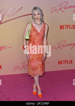 Los Angeles, USA. 14. September 2022. Mazie bei der Premiere von „Do Revenge“ im Tudum Theatre, Hollywood. Bildquelle: Paul Smith/Alamy Live News Stockfoto