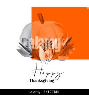 Happy Thanksgiving Karte Design Illustration Stock Vektor