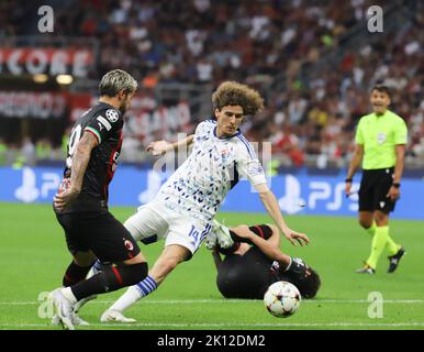 Mailand september 14 2022 G. Meazza Stadium UEFA Champions League 2022/23 AC Mailand Dinamo Zagabria im Foto : Lubicic Antonio Saia Kredit: Christian Santi/Alamy Live News Stockfoto