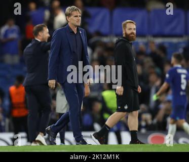 London, Großbritannien. 14. September 2022. Christoph Freund nach dem Spiel der UEFA Champions League in Stamford Bridge, London. Bildnachweis sollte lauten: Paul Terry/Sportimage Kredit: Sportimage/Alamy Live News Stockfoto