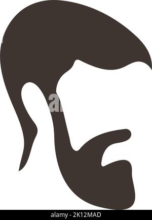 Design mit Vektorgrafik für Haarsymbole Stock Vektor