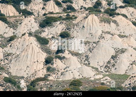 calanchi, typische Felsformation der Basilikata Stockfoto