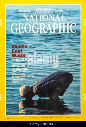 Cover des Magazins National Geographic, Mai 1993 Stockfoto