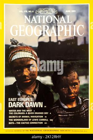 Cover des Magazins National Geographic, Juni 1991 Stockfoto