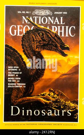 Cover des Magazins National Geographic, Januar 1993 Stockfoto