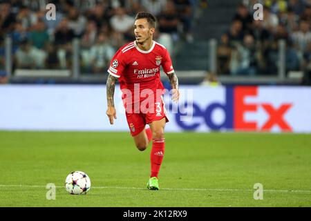 Allianz Stadium, Turin, Italien, 14. September 2022, Alejandro Grimaldo (SL Benfica) während des FC Juventus gegen SL Benfica - UEFA Champions League Football Stockfoto