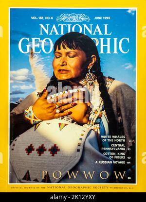 Cover des Magazins National Geographic, Juni 1994 Stockfoto