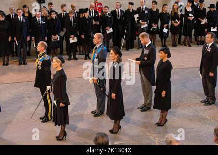 London, Großbritannien. 14. September 2022. FOTO:JEFF GILBERT Ankunft des Coffins Ihrer Majestät Königin Elizabeth II. Im Palast von Westminster am Mittwoch, 14. September 2022. Kredit: Jeff Gilbert/Alamy Live Nachrichten Gutschrift: Jeff Gilbert/Alamy Live Nachrichten Stockfoto