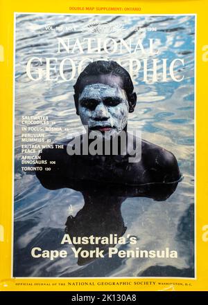 Cover des Magazins National Geographic, Juni 1996 Stockfoto