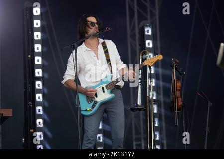 Balthazar, belgische Band, tritt beim Tempelhof Sounds Festival in Berlin auf Stockfoto