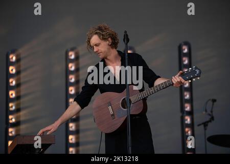 Balthazar, belgische Band, tritt beim Tempelhof Sounds Festival in Berlin auf Stockfoto