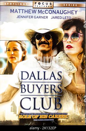 Dallas Buyers Club 2013. Jean-Marc Vallée. DVD-Hülle Stockfoto