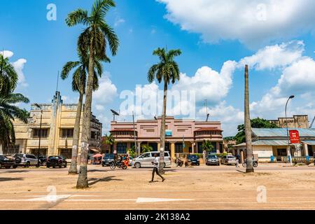 Kolonialzentrum, Kisangani, Demokratische Republik Kongo, Afrika Stockfoto