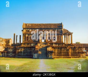 Das Gebäude der Northern Library im Tempelkomplex Angkor Wat, Kambodscha Stockfoto