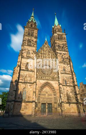 St. Laurence, Evangelisch-Lutherische Gemeinde Nürnberg, Nürnberg, Bayern, Deutschland, Europa Stockfoto