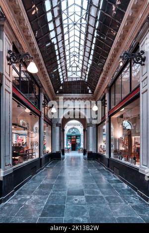 Royal Saint-Hubert Gallerien, Prince's Gallery, Ilot Sacre, Brüssel, Belgien, Europa Stockfoto