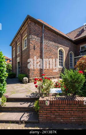 Deutschland, Coesfeld, Berkel, Baumberge, Münsterland, Westfalen, Nordrhein-Westfalen, NRW, Christus Gemeinde Coesfeld, Christuskirche, Evangelisch-F Stockfoto