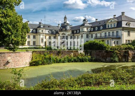 Deutschland, Rosendahl, Baumberge, Westmünsterland, Münsterland, Westfalen, Nordrhein-Westfalen, NRW, Rosendahl-Osterwick, Schloss Varlar, Wassersch Stockfoto