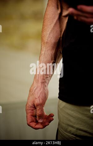 Hand des ukrainischen Boxers Volodymyr Klitschko Stockfoto