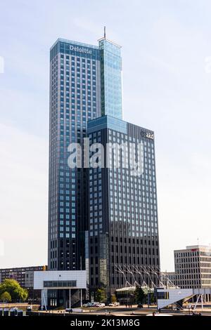 Bürogebäude für Deloitte und AKD, Rotterdam, Niederlande Stockfoto