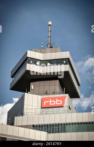 RBB, Rundfunk Berlin Brandenburg, Masurenallee, Charlottenburg, Berlin, Deutschland, Europa, News, Aktuelles, rbb-Affäre, Stockfoto