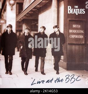 EMI CD Disc Booklet - The Beatles - Live bei der BBC. Stockfoto