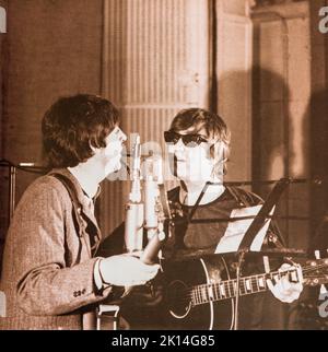 EMI CD Disc Booklet - The Beatles - Live bei der BBC. Stockfoto