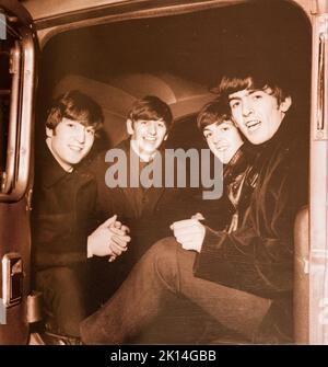 EMI CD Disc Booklet - The Beatles - Live bei der BBC. Stockfoto