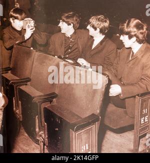EMI CD Disc Booklet - The Beatles - Live bei der BBC. Stockfoto
