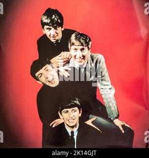 EMI CD Disc Booklet - The Beatles - Live bei der BBC. Stockfoto