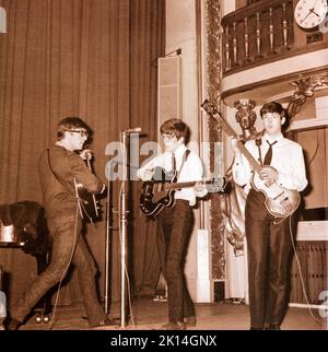 EMI CD Disc Booklet - The Beatles - Live bei der BBC. Stockfoto
