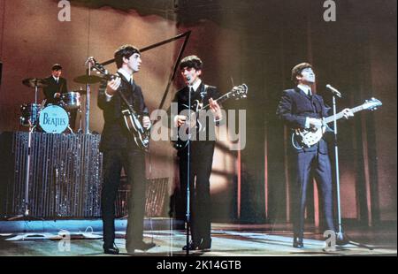 EMI CD Disc Booklet - The Beatles - Live bei der BBC. Stockfoto
