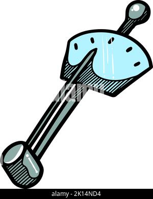 Symbol für farbigen Drehmomentschlüssel Stock Vektor