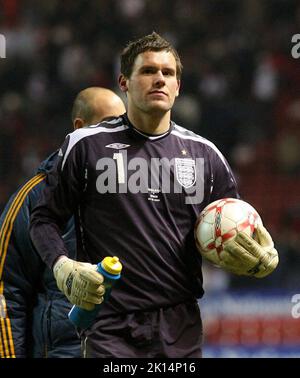 Datei-Foto vom 07-02-2007 des ehemaligen englischen Torhüters Ben Foster, der seinen Ruhestand angekündigt hat. Ausgabedatum: Donnerstag, 15. September 2022. Stockfoto