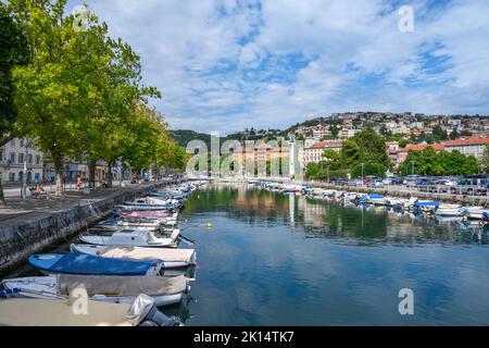 Mrtvi Kanal von der Brücke der kroatischen Verteidiger, Rijeka, Kroatien Stockfoto