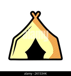 Zelt. Zelt-Symbol. Vektor Zelt. Vektor Zelt. Zelt-Logo. Zelt-Symbol. Zelt-Web-Symbol. Camping-Symbol. Symbolvektor „Feiertage“. Reise- und Urlaubssymbol. O Stockfoto