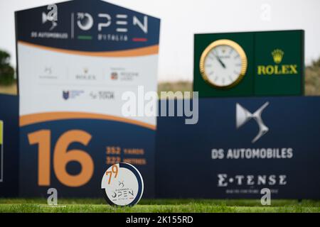 Loch 16 während der DS Automobiles 79. Italyan Golf Open im Marco Simone Golf Club am 15. September 2022 in Rom Italien Stockfoto