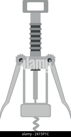 Vektordarstellung eines Korkenzieher Stock Vektor