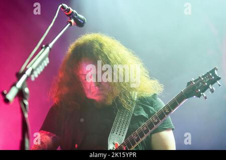 Riga, Lettland. 15. September 2022. Die schwedische Band OPETH tritt im Palladium Riga auf. Kredit: Gints Ivuskans/Alamy Live Nachrichten Stockfoto