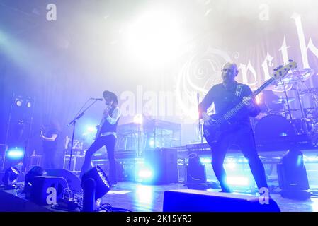 Riga, Lettland. 15. September 2022. Die schwedische Band OPETH tritt im Palladium Riga auf. Kredit: Gints Ivuskans/Alamy Live Nachrichten Stockfoto