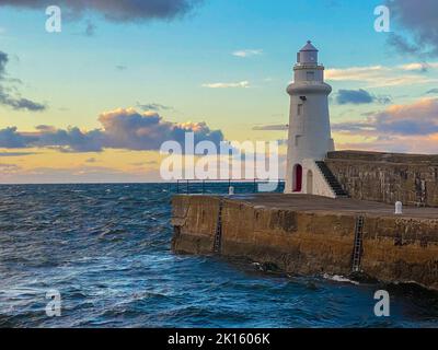 macduff Lighthouse aberdeenshire schottland. Stockfoto